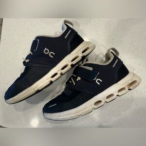 Children's Navy Blue Sneakers with Velcro Strap